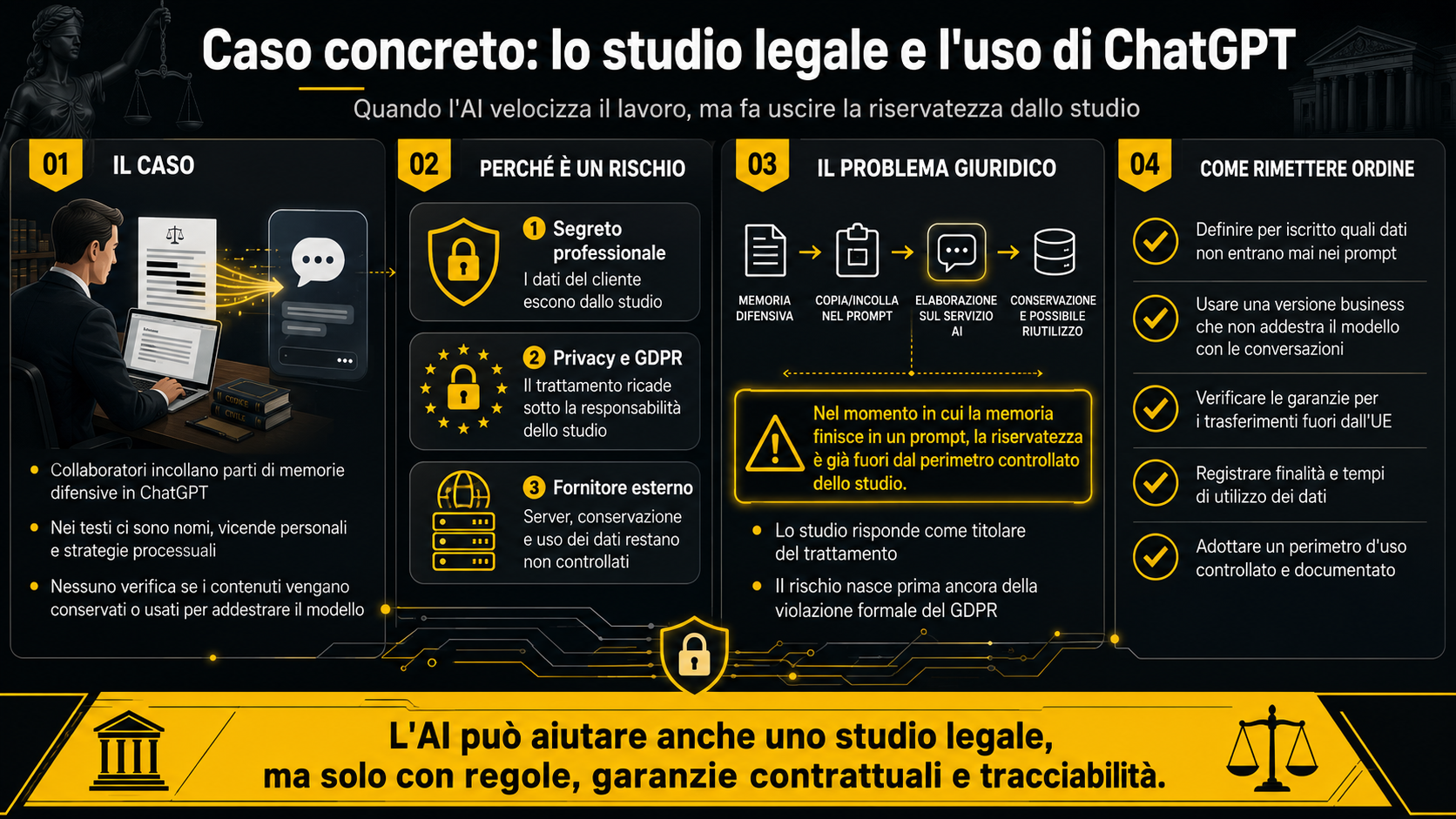 Caso legale- AI e privacy nello studio