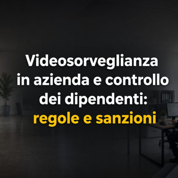 Videosorveglianza aziendale- regole e sanzioni